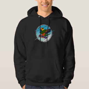Dabbing Snowboard Parrot I Jenday Conure Hoodie