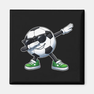 Dabbing Soccer Ball Football Funny Graphic Magnet