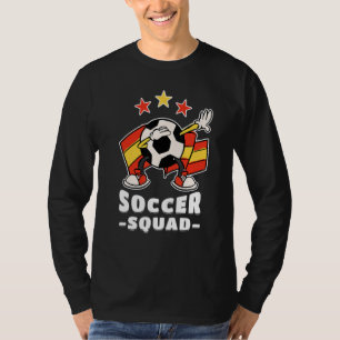 Dabbing Soccer Ball Spanish Flag Soccer Squad 1 T-Shirt