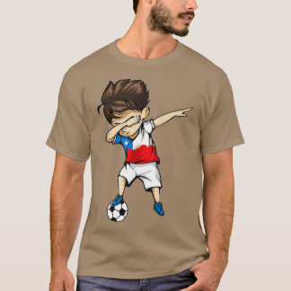 Dabbing Soccer Boy Chile Jersey  - Chilean Footbal T-Shirt