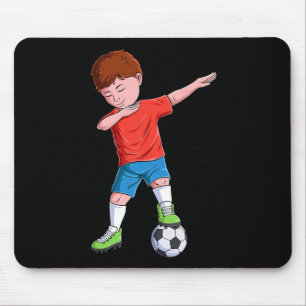 Dabbing Soccer Boy Footll Player Footller Soccer D Mouse Pad