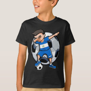 Dabbing Soccer Boy Nicaragua Football Fans Jersey T-Shirt