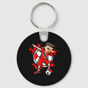 Dabbing Soccer Boy Trinidad And Togo Footll Lover  Key Ring