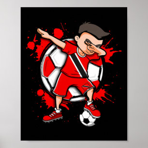 Dabbing Soccer Boy Trinidad And Togo Footll Lover Poster