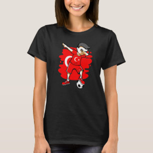 Dabbing Soccer Boy Turkey Jersey Turkish Football T-Shirt