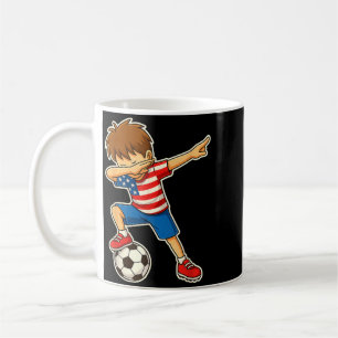 Dabbing Soccer Boy Usa United States Boys Youth Coffee Mug