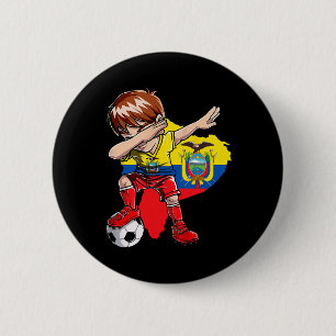 Dabbing Soccer Colombia Jersey Boy Colombian Boys 6 Cm Round Badge