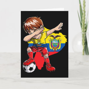 Dabbing Soccer Colombia Jersey Boy Colombian Boys Card