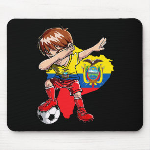 Dabbing Soccer Colombia Jersey Boy Colombian Boys Mouse Pad