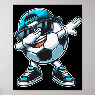 Dabbing Soccer Ll Boys Player Poster