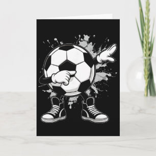 Dabbing Soccer Ll Funny Boys Men Women Sports Play Card