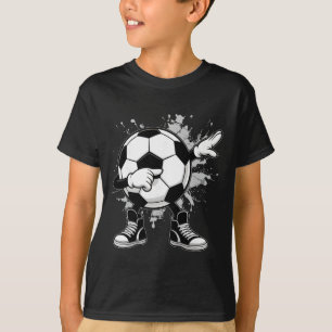 Dabbing Soccer Ll Funny Boys Men Women Sports Play T-Shirt