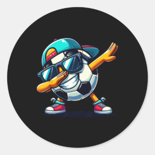 Dabbing Soccer Ll Player _2  Classic Round Sticker
