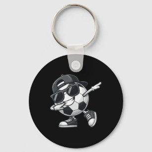 Dabbing Soccer Ll Player _3  Key Ring