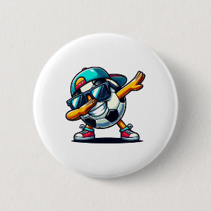 Dabbing Soccer Ll Player 6 Cm Round Badge