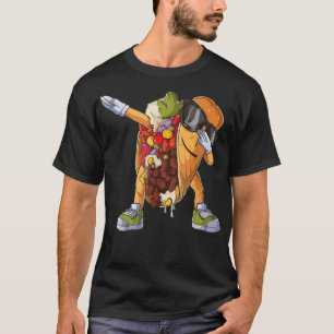 Dabbing Taco Cinco De Mayo Funny Boys Men Mexican  T-Shirt