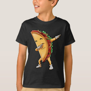 Dabbing Taco Cinco De Mayo Funny Kids Boys Mexican T-Shirt