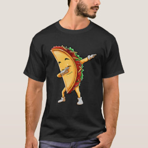 Dabbing Taco Cinco De Mayo Funny Kids Boys Mexican T-Shirt