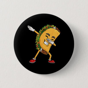 Dabbing Taco Cinco De Mayo Funny Mexican Dab Boys 6 Cm Round Badge