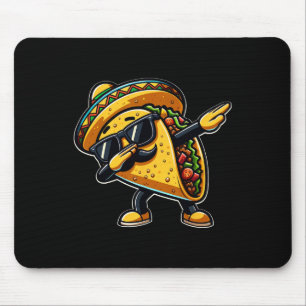 Dabbing Taco Cinco De Mayo Funny Mexican Fathers D Mouse Pad