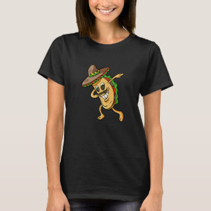 Dabbing Taco Funny Boys Girls Men Women Mexican Fo T-Shirt