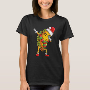 Dabbing Taco Santa Christmas Kids Boys Men Dab Xma T-Shirt