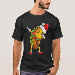 Dabbing Taco Santa Christmas Kids Boys Men Dab Xma T-Shirt