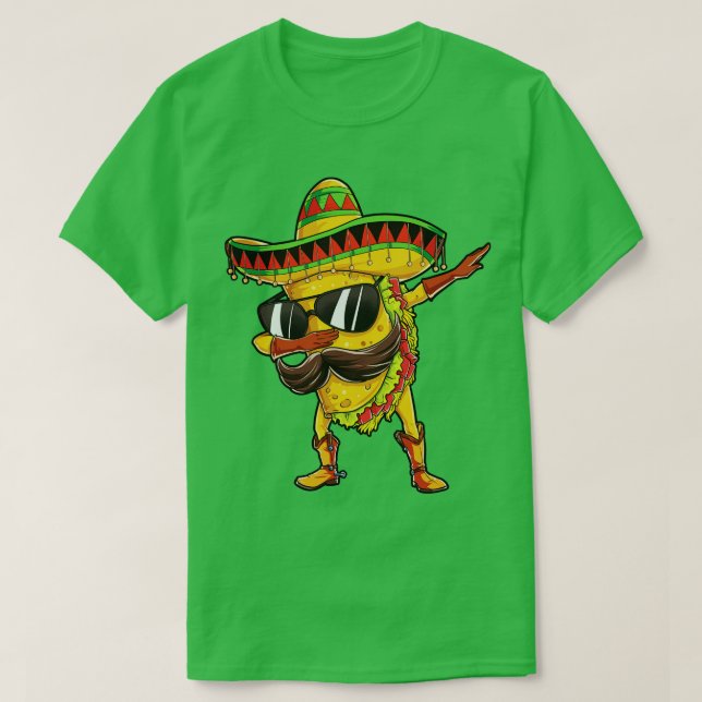 Dabbing Taco Tuesday Mexican Food Mexico Gifts T-Shirt (Design Front)