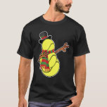 Dabbing Tennis Snowman Kids Christmas Pyjamas Golf T-Shirt<br><div class="desc">Dabbing Tennis Snowman Kids Christmas Pyjamas Golfer</div>