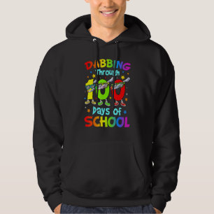 Dabbing Through 100 Days Of School 100th Day Schoo Hoodie