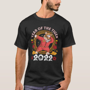 Dabbing Tiger Year Of The Tiger Happy Chinese New T-Shirt