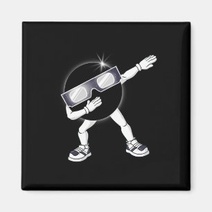 Dabbing Total Solar Eclipse 2024 Fun Dab Boys Girl Magnet