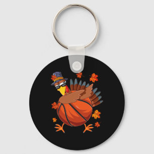 Dabbing Turkey And Sketll Ll Fall Vibes Thanksgivi Key Ring