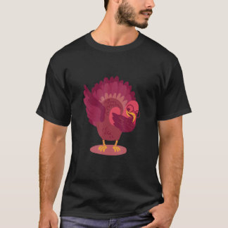Dabbing Turkey Thanksgiving Day Boys Girls  Dab 20 T-Shirt