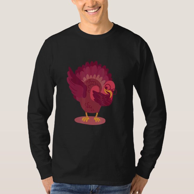 Dabbing Turkey Thanksgiving Day Boys Girls  Dab 20 T-Shirt (Front)