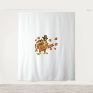 Dabbing Turkey Thanksgiving Day Gifts Pilgrim Boys Tapestry