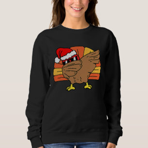 Dabbing Turkey Thanksgiving Holiday Pilgrim  Chris Sweatshirt