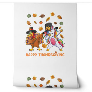 dabbing Turkey Unicorn Thanksgiving For Girls Pilg Wallpaper