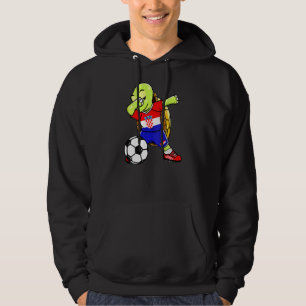 Dabbing Turtle Croatia Soccer Fans Jersey Croatian Hoodie