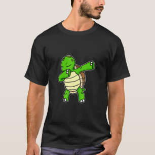 Dabbing Turtle Dab Dance Cool Sea Turtle Lover Gif T-Shirt