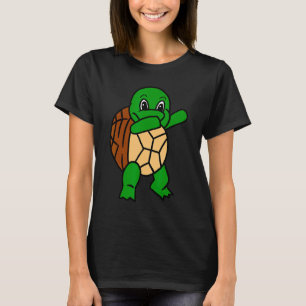 Dabbing Turtle Dab Dance Funny Tortoise Reptile Pu T-Shirt