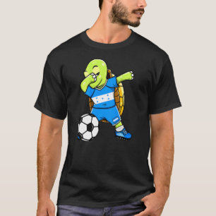 Dabbing Turtle Honduras Soccer Fans Jersey Hondura T-Shirt