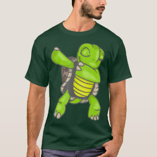 Dabbing Turtle Shirt Cool Sea Animal Fish Tee