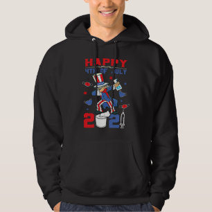Dabbing Uncle Sam 4th of July 2021 kids boys girls Hoodie
