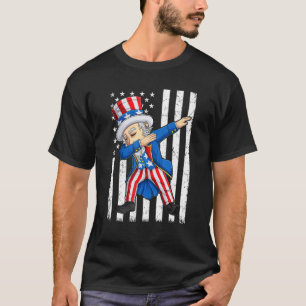 Dabbing Uncle Sam  4th of July Men Kids Boys T-Shirt