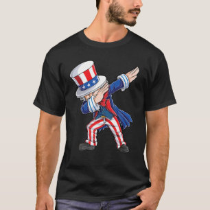 Dabbing Uncle Sam 4ThOf July Patriotic Funny Gifts T-Shirt