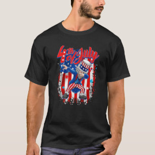 Dabbing Uncle Sam Fourth Of July T-Shirt
