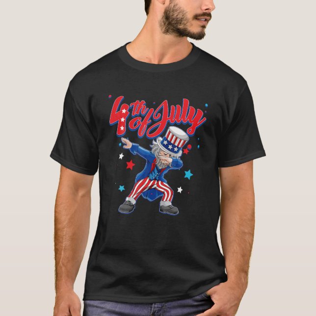 Dabbing Uncle Sam - July 4Th T-Shirt (Front)