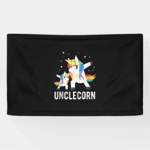 Dabbing Unclecorn, Funny Unicorn Lover Tee for Unc Banner