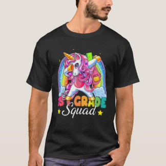 Dabbing Unicorn 1St Grade Squad Back To School Fir T-Shirt